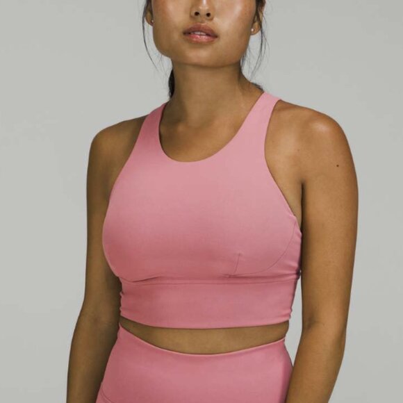 Lululemon Wunder Train Longline Bra Fade Medium Support, C/D Cup Brier Rose Sz 8 - Picture 1 of 10